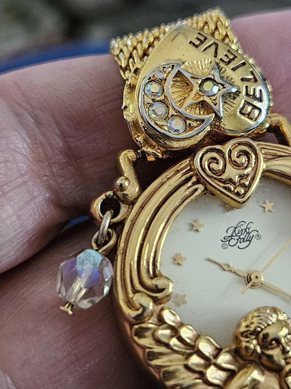 Kirks Folly 1994 Anniversary Angel Time Celestial Dream Believe Watch - Picture 8 of 8
